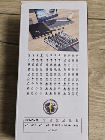128-in-1 atsuktuvų rinkinys elektronikai S2 plienas