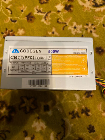 Codegen 500w PSU Maitinimo Blokas 