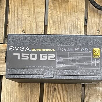 EVGA SUPERNOVA 750 G2 750W 80 Plus gold Gpu Pcie 3x8 pin Tinka pajungti RTX4090 PSU Maitinimo blokas