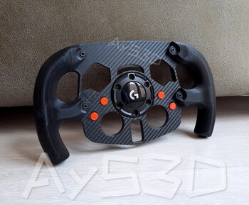MOD F1 Formula 1 para Volante Logitech G29 y G923 de Ps PlayStation y PC Naranja