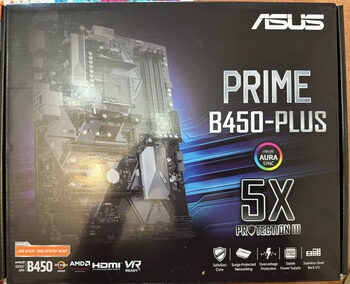 Asus PRIME B450-PLUS AMD B450 ATX DDR4 AM4 2 x PCI-E x16 Slots Motherboard