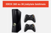 Xbox 360 atmintis 320GB su 36 įrašytais žaidimais