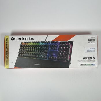 SteelSeries Apex 5 | Hybrid Mechanical Gaming Keyboard with OLED Smart Display