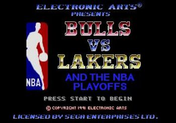 Bulls vs Lakers and the NBA Playoffs SEGA Mega Drive