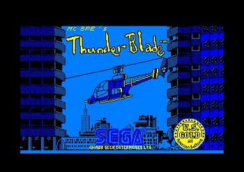 Thunder Blade SEGA Master System