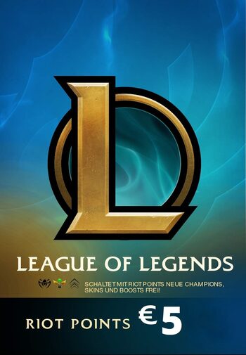 Carte cadeau League of Legends 5€ - Clé Riot – EUROPE Server Only