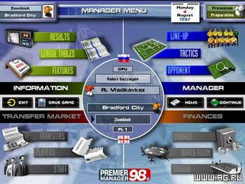 Premier Manager '98 PlayStation