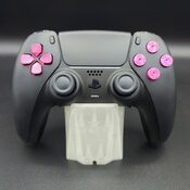 Mando PS5 COMPETITIVO Negro & Metal Rosa