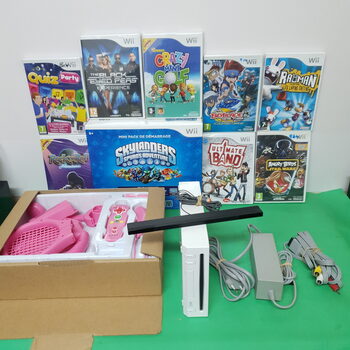 WII BLANCA + MANDO NUEVO + 9 JUEGOS (4 PRECINTADOS)