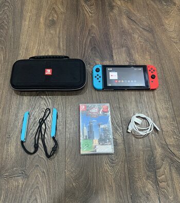 Nintendo Switch, Blue & Red, 32GB/žaidimas