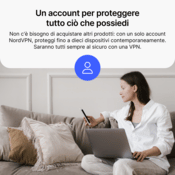 Get NordVPN Standard - 1-Anno - 10 Dispositivi (PC/MAC/Mobile) VPN e Cybersecurity - ITALIA