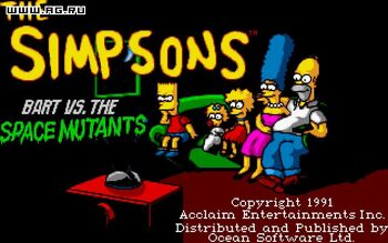 The Simpsons: Bart Simpson vs. the Space Mutants SEGA Mega Drive