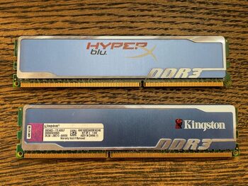 Kingston HyperX Blu 4 GB (2 x 2 GB) DDR3-1600 Blue / Silver PC RAM