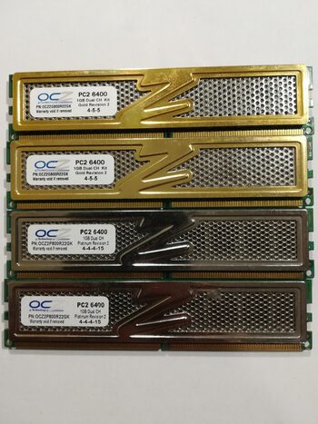 OCZ 4GB (4 x `1 GB) DDR2-800 PC RAM