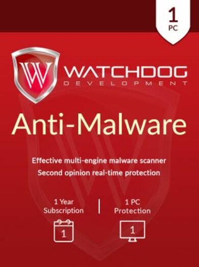 E-shop Watchdog Anti-Malware - 1 PC 1 Year Key GLOBAL