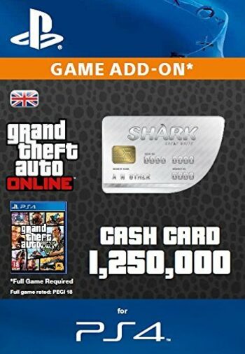 Grand Theft Auto Online: Great White Shark Cash Card (PS4) PSN Key UNITED KINGDOM