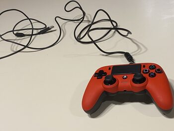 Buy Mando de ps4 nacon color rojo granate con cable