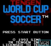 World Cup Soccer Game Gear