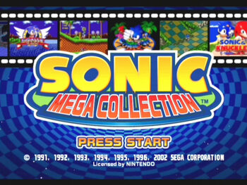 Sonic Mega Collection Nintendo GameCube