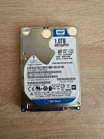 Western Digital 1 TB HDD Storage