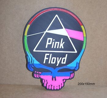 Redeem Pink Floyd grupo rockero, cartel, Letrero. Rotulo, Impresion3d