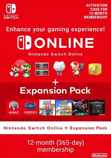 E-shop Nintendo Switch Online 12 Month Individual Membership + Expansion Pack eShop Key EUROPE
