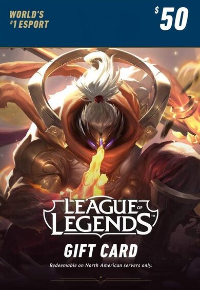 E-shop League of Legends Gift Card 50$ - Riot Key NA Server Only