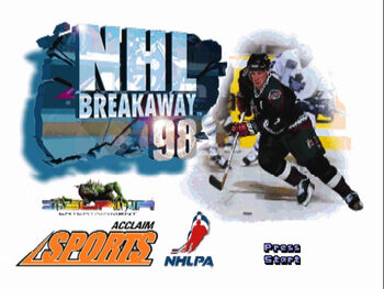 NHL Breakaway 98 PlayStation