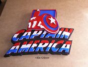 Capitan America, Marvel, Cartel, Letrero, Rotulo, Logotipo, Impresion3D