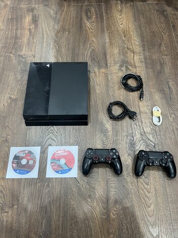PlayStation 4, Black, 500GB/2 pulteliai/2 žaidimai