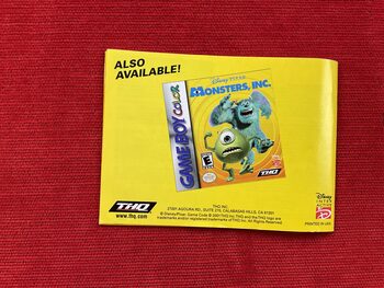 Redeem Monsters, Inc. Game Boy Advance