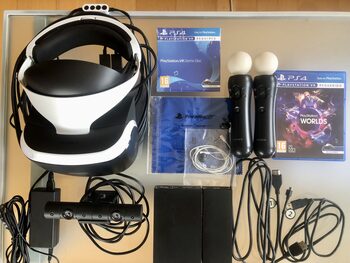 Get PlayStation VR + juego VR Worlds + 2 mandos PS Move