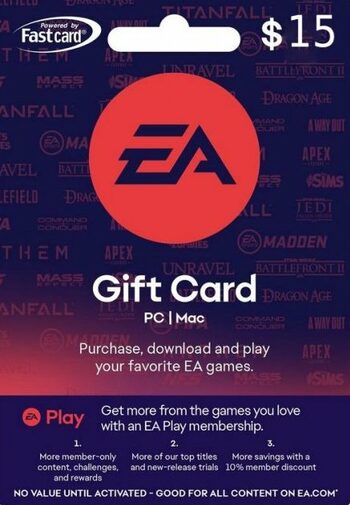 EA Play 15 USD Gift Card Origin Key UNITED STATES