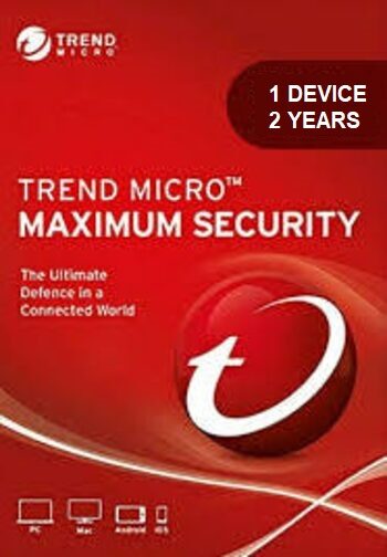 Trend Micro Maximum Security 1 Device 2 Years Key GLOBAL
