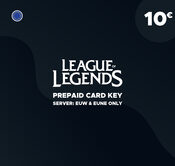 League of Legends Gift Card 10€ Riot key - EUROPE NORDIC - EAST Server Only