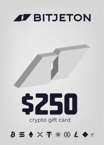 BitJeton Crypto Gift Card 250 USD Key GLOBAL