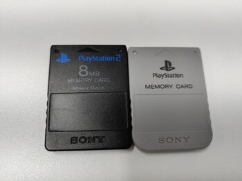  MEMORY CARD PS1 + MEMORY CARD PS2 . OFICIALES SONY