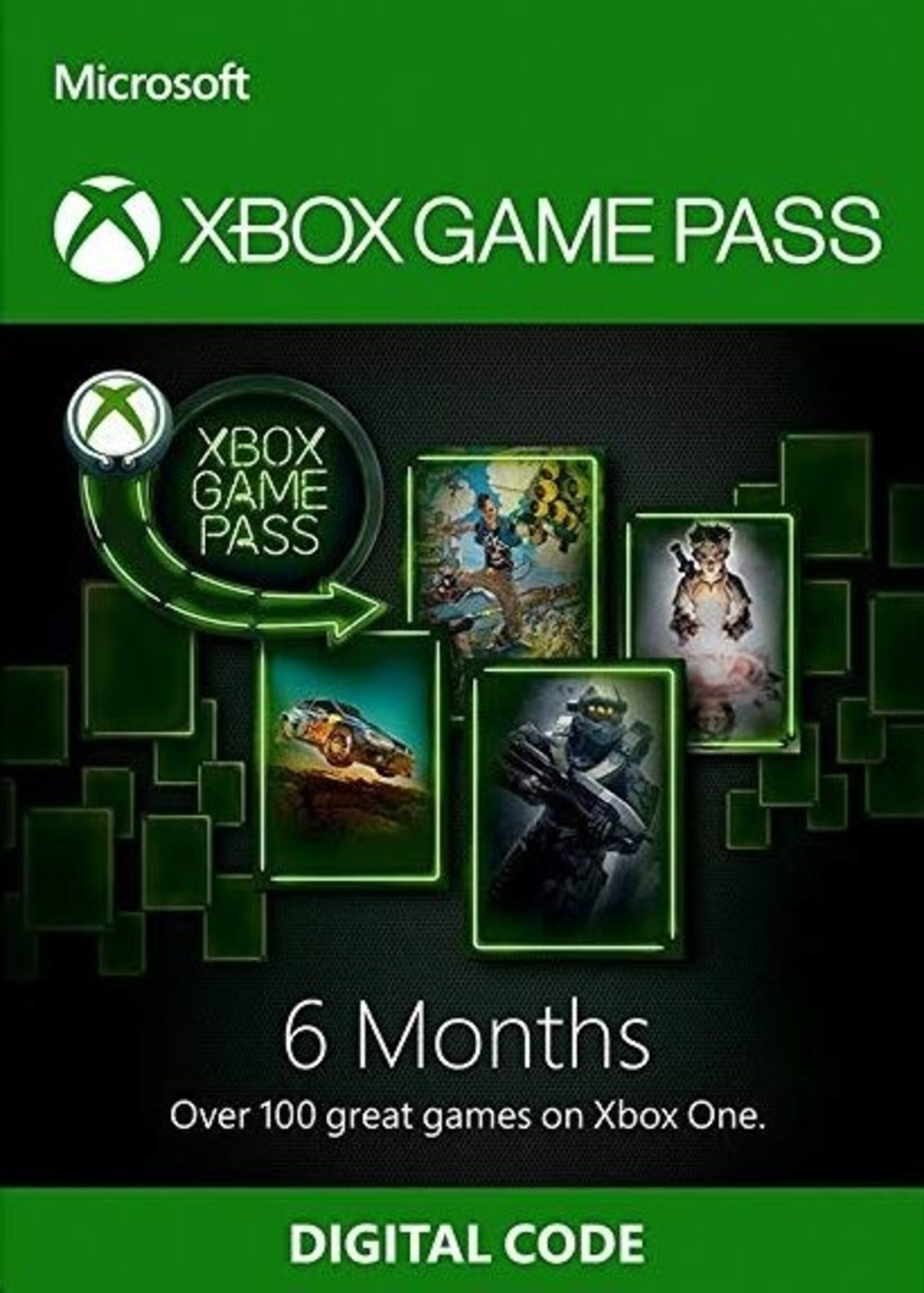 Xbox one game pass 6 months discount