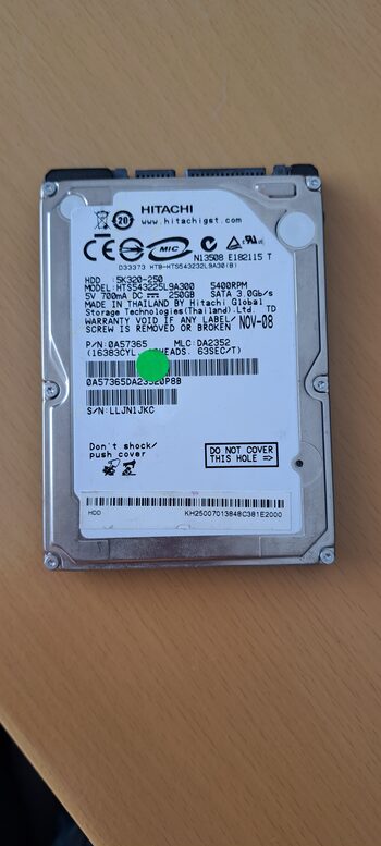 Hitachi Travelstar Z5K320 250 GB HDD Storage