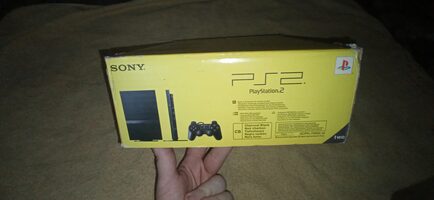PlayStation 2 Slim Negra con Caja y funda PET