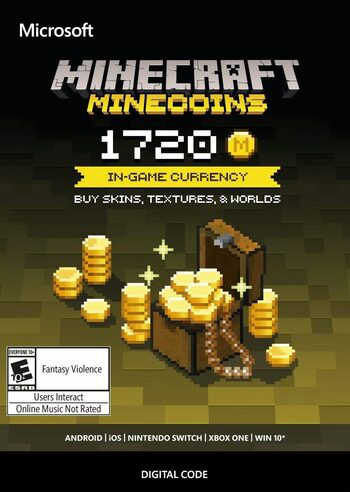 Minecraft: Minecoins Pack: 1720 Coins Klucz EUROPE