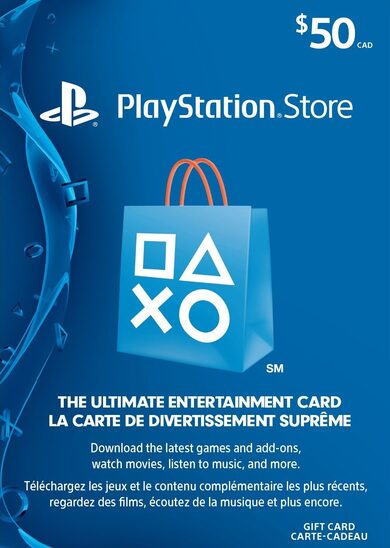 E-shop PlayStation Network Card 50 CAD PSN Key CANADA