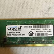 Crucial 2 GB (1 x 2 GB) DDR2-800 Green PC RAM