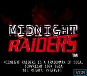 Midnight Raiders SEGA CD