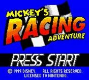 Mickey's Racing Adventure Game Boy Color