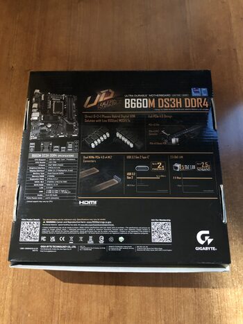 Gigabyte B660M DS3H Intel B660 Micro ATX DDR4 LGA1700 1 x PCI-E x16 Slots Motherboard for sale