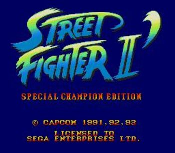 Street Fighter II: Champion Edition SEGA Mega Drive for sale