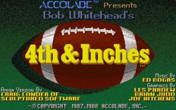 4th & Inches Commodore / Amiga