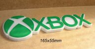 Xbox cartel letrero logotipo Consola en relieve impresion 3D