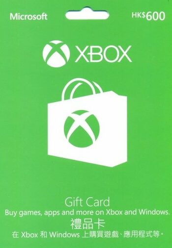 Xbox Live Gift Card 600 HKD Xbox Live Key HONG KONG